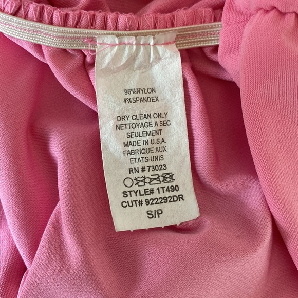 Sirens Pink Floral Lace Mesh Halter Top Mini Dress Size S - Picture 16 of 16